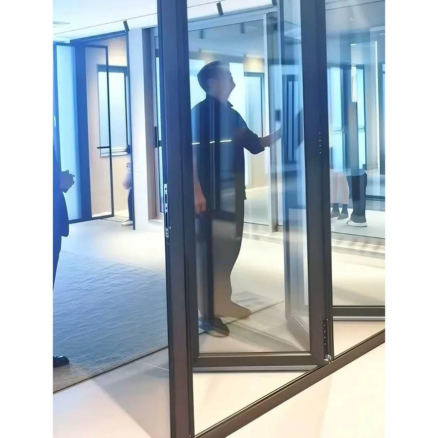 Electric Leva-et-Slide Aluminium Door
